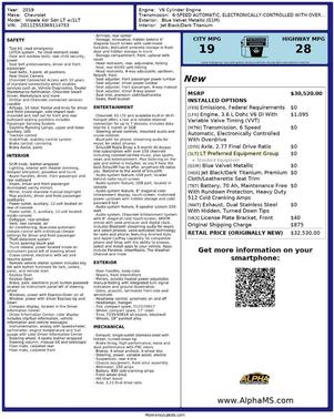 2019 Chevrolet Impala 1LT