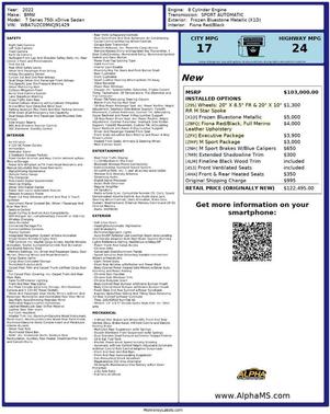 2022 BMW 750 i xDrive