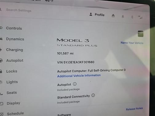 2019 Tesla Model 3 Standard Range Plus