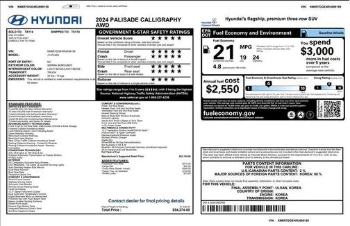 2024 Hyundai PALISADE Calligraphy