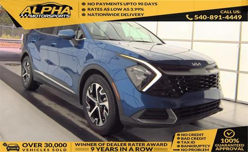 Sapphire Blue 2023 Kia Sportage EX