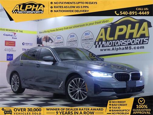 Bluestone Metallic 2022 BMW 540 i xDrive