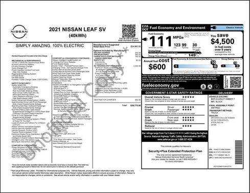2021 Nissan Leaf SV 40 kWh