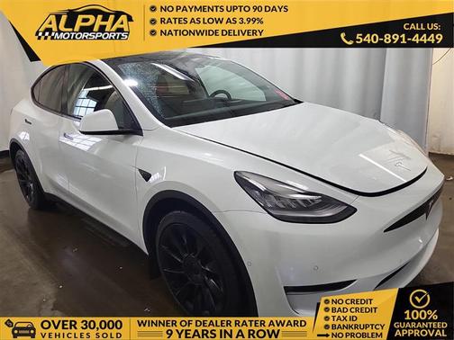Pearl White Multi-Coat 2021 Tesla Model Y Long Range Dual Motor All-Wheel Drive