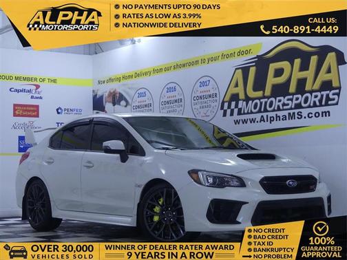 Crystal White Pearl 2021 Subaru WRX STI Base