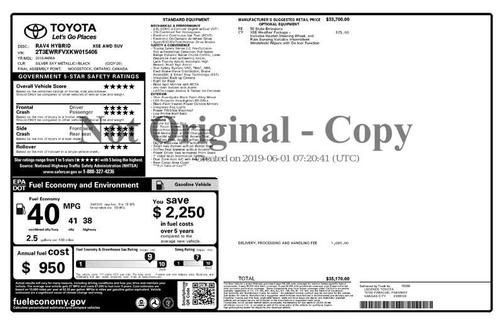 2019 Toyota RAV4 Hybrid SE