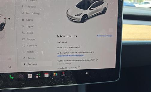 Pearl White Multi-Coat 2023 Tesla Model 3 Standard Range