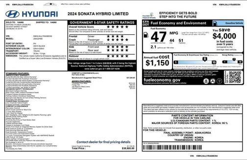2024 Hyundai SONATA Hybrid Limited