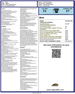 2020 Subaru WRX Limited