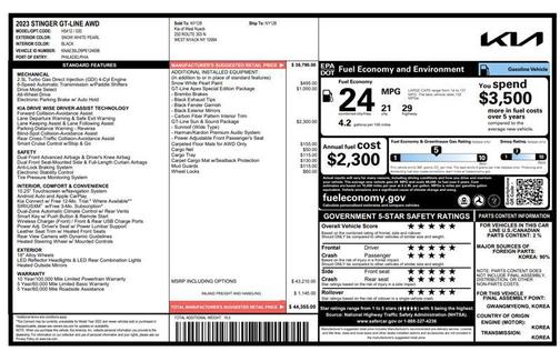 2023 Kia Stinger GT-Line