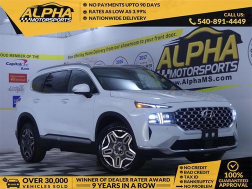 Serenity White Pearl 2023 Hyundai SANTA FE Limited