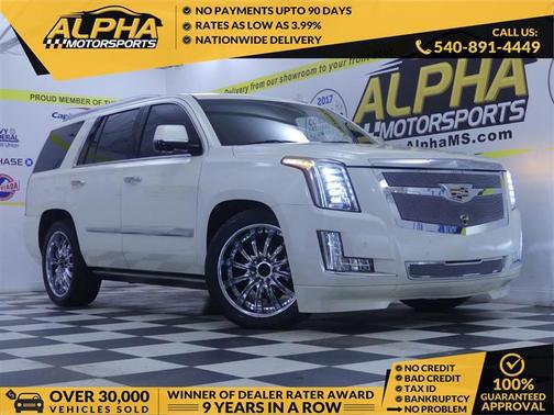 White Diamond Tricoat 2015 Cadillac Escalade Platinum