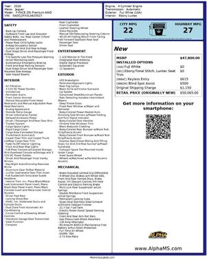 2020 Jaguar F-PACE Premium P250 AWD Automatic