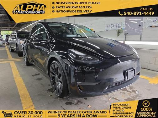 Solid Black 2023 Tesla Model Y Performance Dual Motor All-Wheel Drive