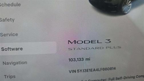 2020 Tesla Model 3 Standard Range Plus