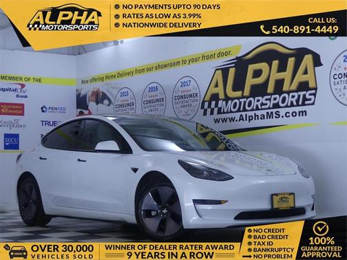 Pearl White Multi-Coat 2022 Tesla Model 3 Standard Range