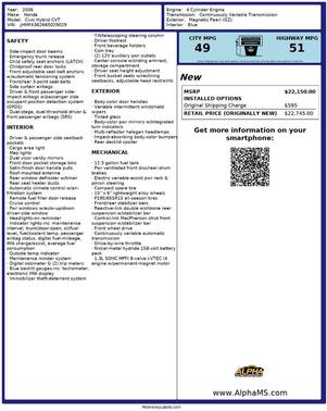 2006 Honda Civic Hybrid Base