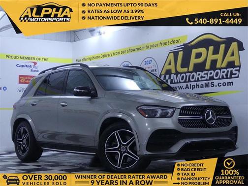 Silver 2021 Mercedes-Benz GLE 580 AWD 4MATIC
