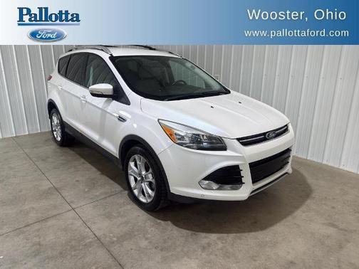 White Platinum Metallic Tri-Coat 2016 Ford Escape Titanium