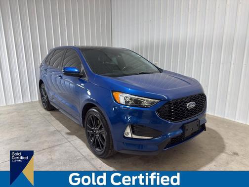 Atlas Blue Metallic 2022 Ford Edge ST Line