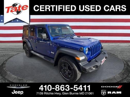 Ocean Blue Metallic Clearcoat 2018 Jeep Wrangler Unlimited Sport