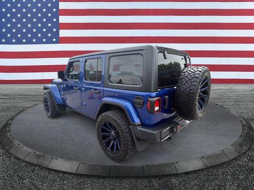 Ocean Blue Metallic Clearcoat 2018 Jeep Wrangler Unlimited Sahara