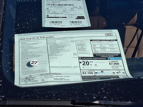 2026 Audi Q7 55 Premium Plus