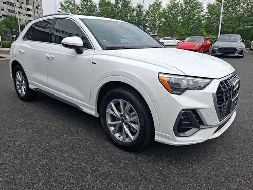 White 2021 Audi Q3 45 S line Premium