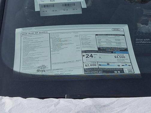 Glacier White Metallic 2026 Audi Q5 Premium Plus TFSI quattro S tronic