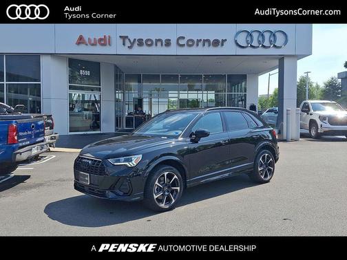 Mythos Black Metallic 2025 Audi Q3 45 S line Premium Plus