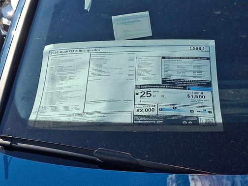 Malpelo Blue Metallic 2026 Audi Q3 TFSI quattro S tronic