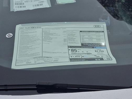 Glacier White Metallic 2027 Audi SQ6 e-tron Premium Plus