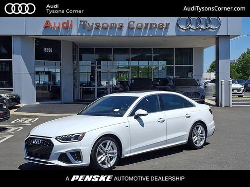 Glacier White Metallic 2023 Audi A4 45 S line Premium Plus