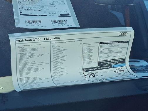 2026 Audi Q7 55 Prestige
