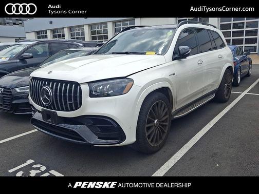 designo Diamond White Bright Metallic 2021 Mercedes-Benz AMG GLS 63 Base