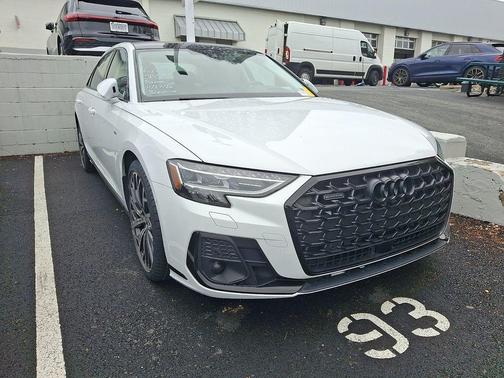 Glacier White Metallic 2023 Audi A8 L 55 TFSI quattro Tiptronic