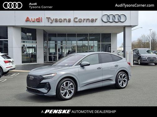 Pebble Gray 2025 Audi Q4 e-tron Sportback Premium Plus 55 quattro