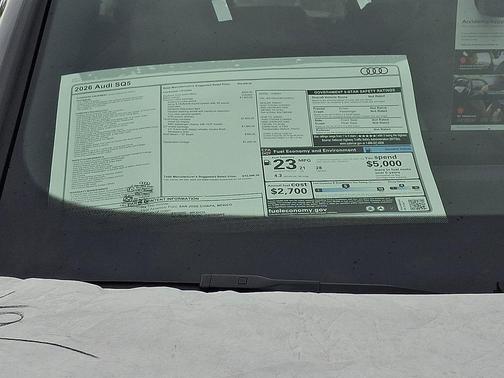 Daytona Gray Pearl Effect 2026 Audi SQ5 3.0T Premium Plus