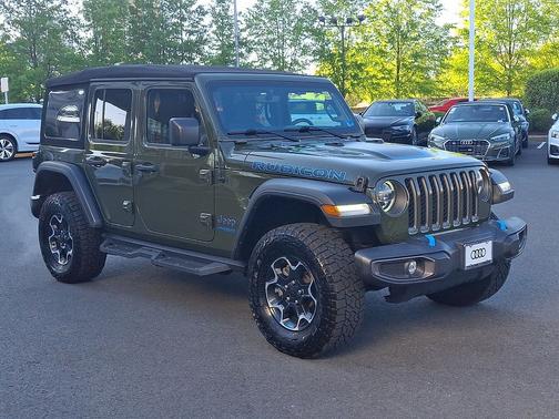 Green Clearcoat 2022 Jeep Wrangler Unlimited Rubicon 4xe