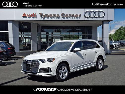 Carrara White 2023 Audi Q7 45 Premium