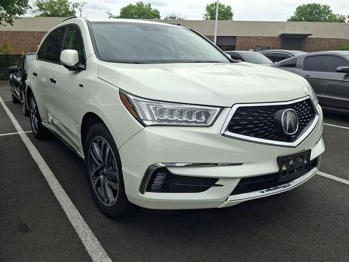 Diamond White Pearl 2017 Acura MDX Sport Hybrid w/Advance Package