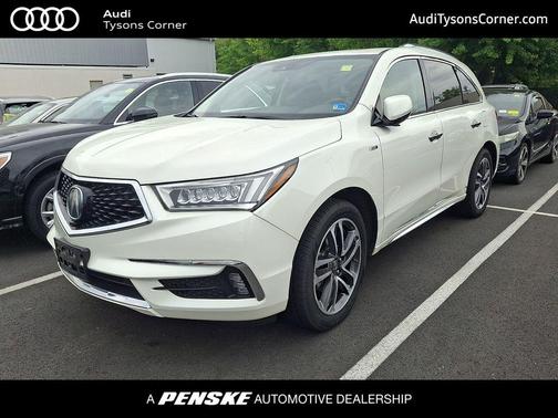 Diamond White Pearl 2017 Acura MDX Sport Hybrid w/Advance Package