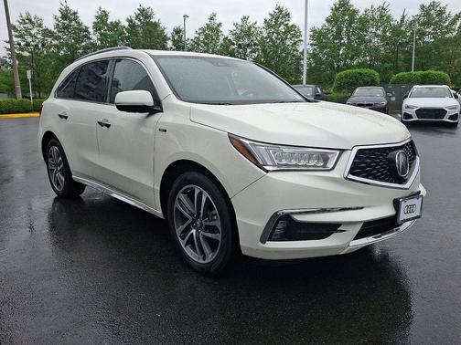 Diamond White Pearl 2017 Acura MDX Sport Hybrid w/Advance Package