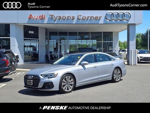 Silver Metallic 2023 Audi A8 L 55 TFSI quattro Tiptronic