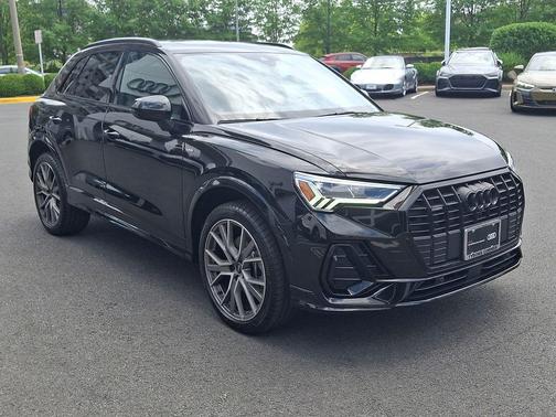 Black Metallic 2025 Audi Q3 45 S line Premium Plus