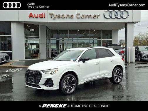 Glacier White Metallic 2025 Audi Q3 45 S line Premium Plus