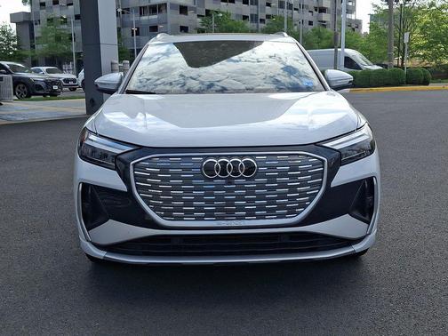 Glacier White 2025 Audi Q4 e-tron Premium 55 quattro