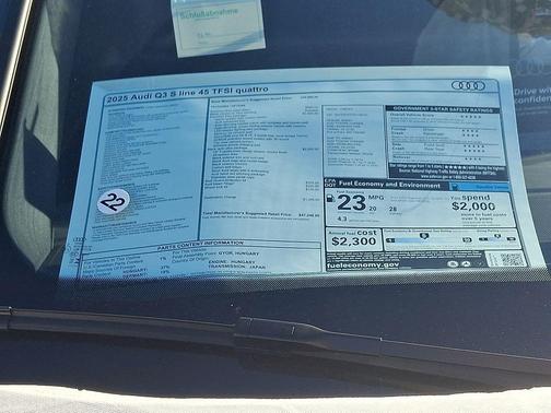 2025 Audi Q3 45 S line Premium Plus