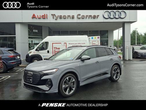 Pebble Gray 2024 Audi Q4 e-tron Premium Plus 55 quattro