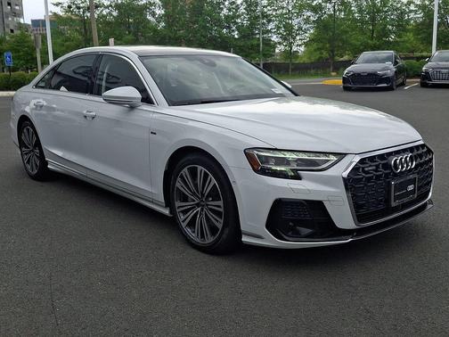 Glacier White Metallic 2023 Audi A8 L 55 TFSI quattro Tiptronic